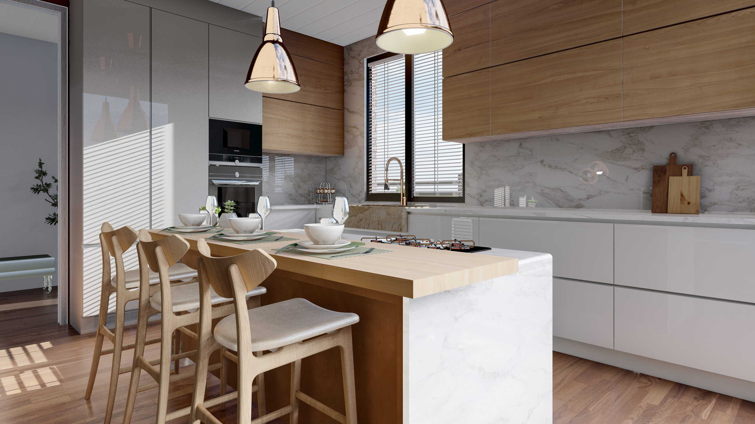 Modern mimari dış cephe — Şevik Kır Evi